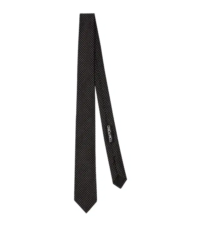 Tom Ford Polka-dot silk jacquard tie