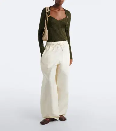 Bottega Veneta Cotton toile wide-leg pants | Thumbnail 3