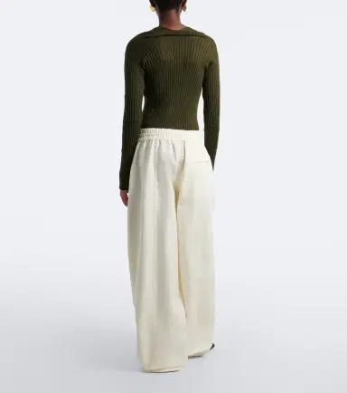 Bottega Veneta Cotton toile wide-leg pants | Thumbnail 6