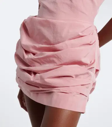 Magda Butrym Draped cotton and silk minidress | Thumbnail 2 Magda Butrym Draped cotton and silk minidress | Thumbnail 2