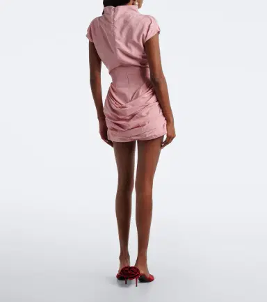 Magda Butrym Draped cotton and silk minidress | Thumbnail 5 Magda Butrym Draped cotton and silk minidress | Thumbnail 5