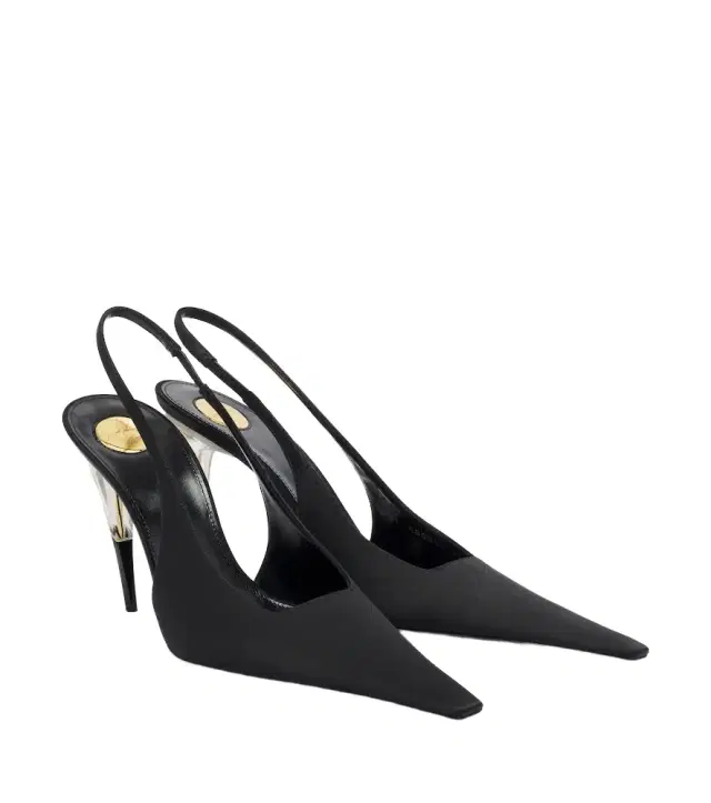Saint Laurent Goya satin slingback pumps