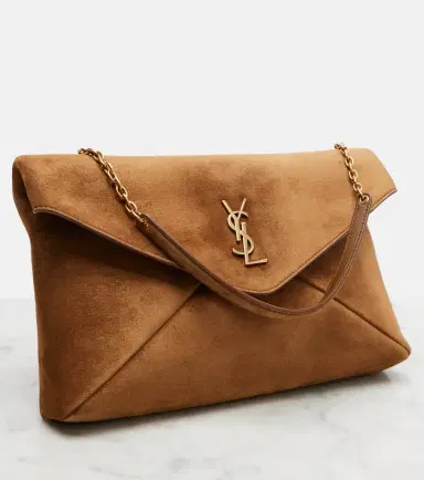 Saint Laurent Cassandre Large suede shoulder bag | Thumbnail 2 Saint Laurent Cassandre Large suede shoulder bag | Thumbnail 2