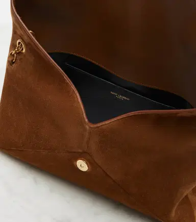 Saint Laurent Cassandre Large suede shoulder bag | Thumbnail 3 Saint Laurent Cassandre Large suede shoulder bag | Thumbnail 3