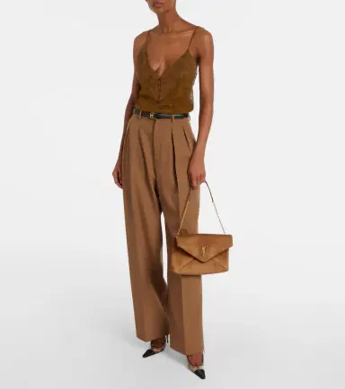 Saint Laurent Cassandre Large suede shoulder bag | Thumbnail 6 Saint Laurent Cassandre Large suede shoulder bag | Thumbnail 6
