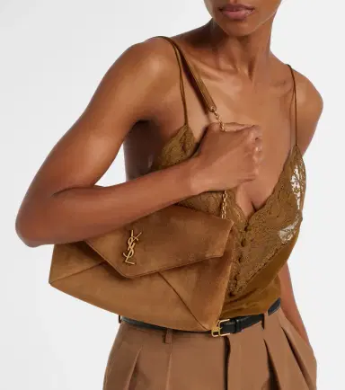 Saint Laurent Cassandre Large suede shoulder bag | Thumbnail 7 Saint Laurent Cassandre Large suede shoulder bag | Thumbnail 7