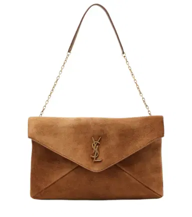 Saint Laurent Cassandre Large suede shoulder bag | Thumbnail 1 Saint Laurent Cassandre Large suede shoulder bag | Thumbnail 1