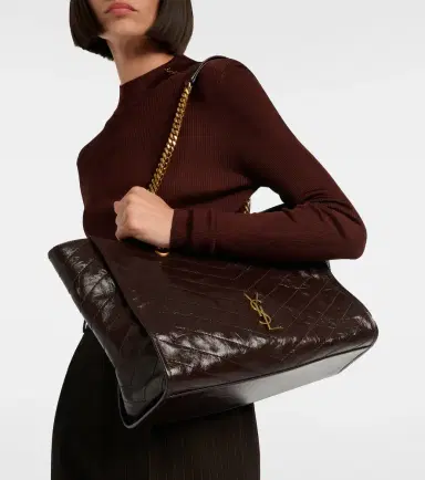 Saint Laurent Niki East West Large leather tote bag | Thumbnail 4