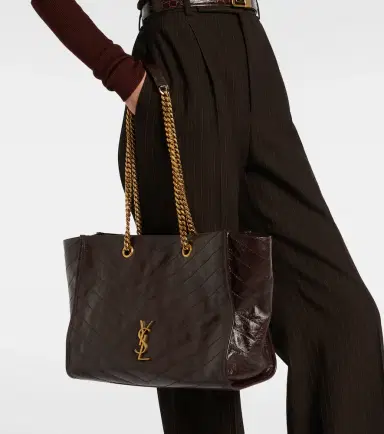 Saint Laurent Niki East West Large leather tote bag | Thumbnail 6