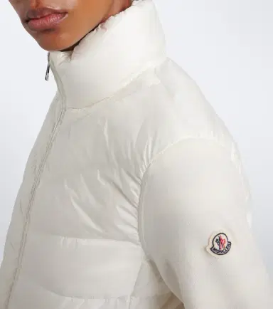 Moncler Tricot down-paneled virgin wool cardigan | Thumbnail 2
