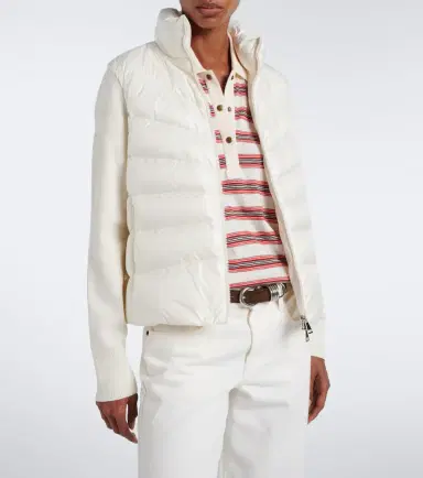 Moncler Tricot down-paneled virgin wool cardigan | Thumbnail 5