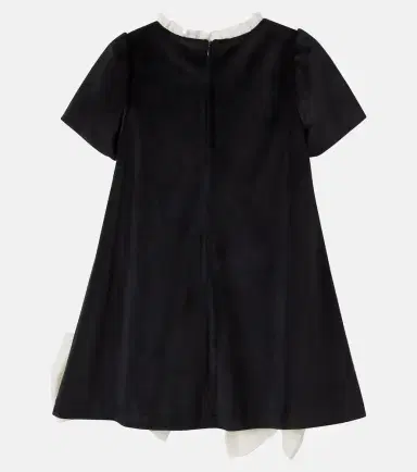 Patachou Bow-detail velvet dress | Thumbnail 2
