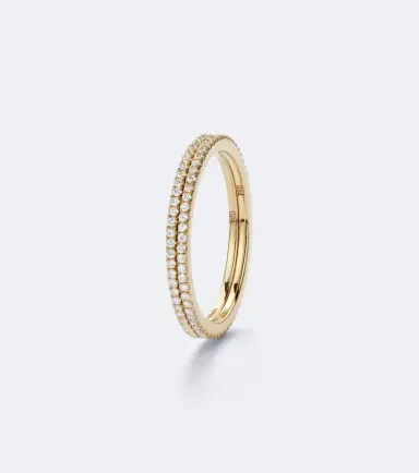 Suzanne Kalan Mini 18kt gold tech ring jackets with diamonds | Thumbnail 2