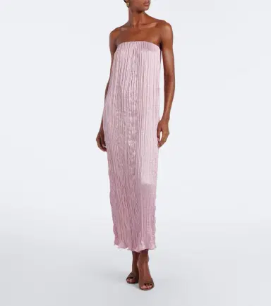 Posse Esme scarf-detail crinkled maxi dress | Thumbnail 4