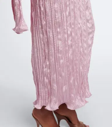 Posse Esme scarf-detail crinkled maxi dress | Thumbnail 7
