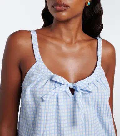 Posse Lila gingham cotton minidress | Thumbnail 2