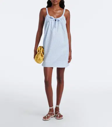 Posse Lila gingham cotton minidress | Thumbnail 3