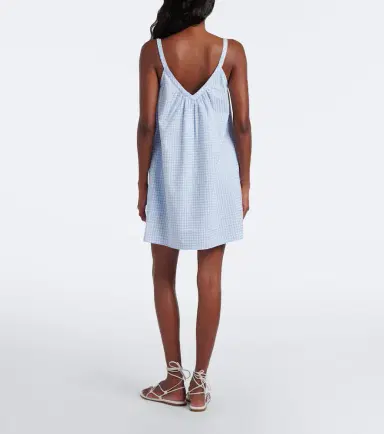 Posse Lila gingham cotton minidress | Thumbnail 4