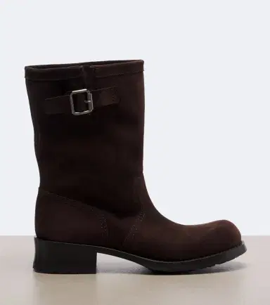 Prada Shard suede biker boots | Thumbnail 2
