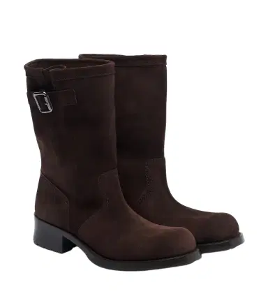 Prada Shard suede biker boots | Thumbnail 1