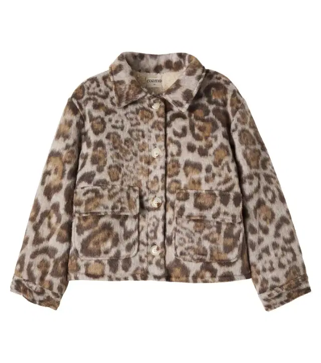 Cozmo Riga leopard print plush jacket