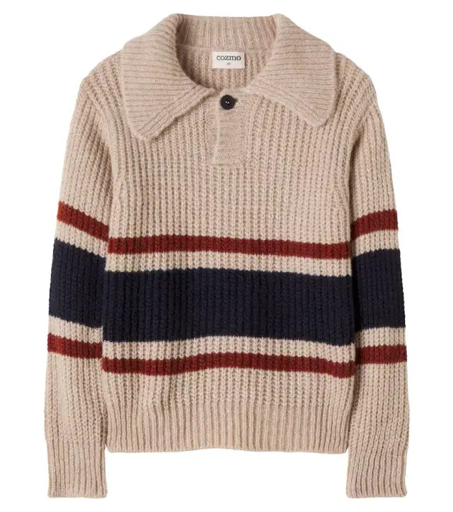 Cozmo Striped polo sweater