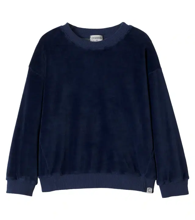 Cozmo Rai cotton-blend velvet sweatshirt