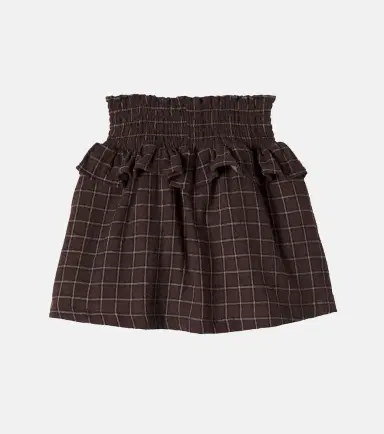 Cozmo Baia checked cotton flannel skirt | Thumbnail 2 Cozmo Baia checked cotton flannel skirt | Thumbnail 2