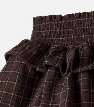 Cozmo Baia checked cotton flannel skirt | Thumbnail 3 Cozmo Baia checked cotton flannel skirt | Thumbnail 3
