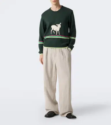 JW Anderson Linen-blend wide-leg pants | Thumbnail 3
