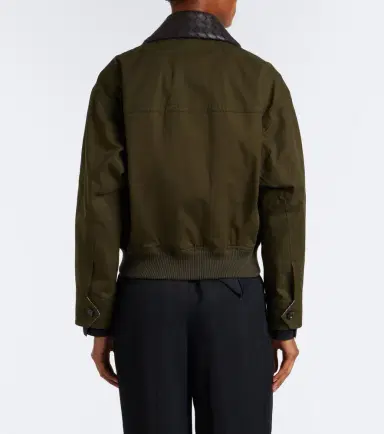 Bottega Veneta Intrecciato cotton blouson jacket | Thumbnail 3