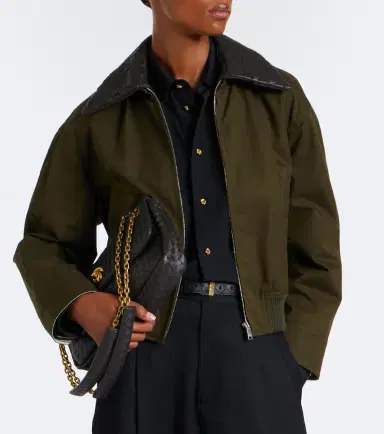 Bottega Veneta Intrecciato cotton blouson jacket | Thumbnail 8
