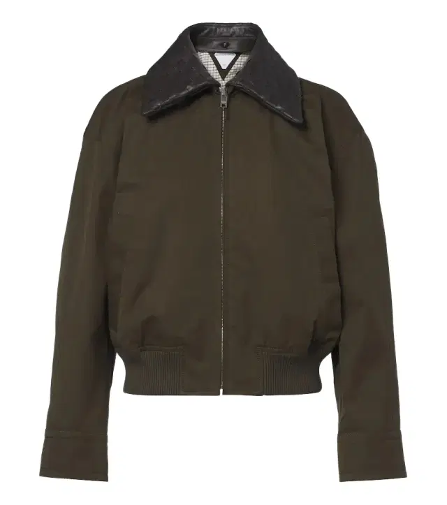 Intrecciato cotton blouson jacket