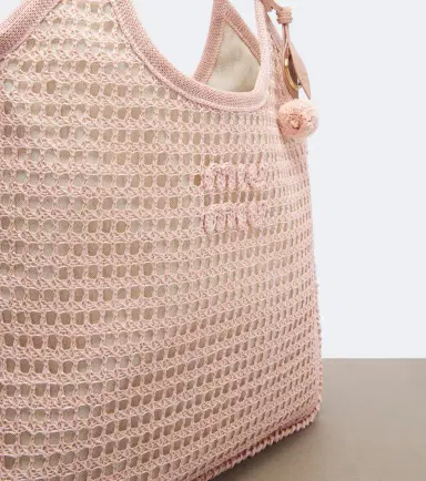 Miu Miu Ivy crochet shopper | Thumbnail 2 Miu Miu Ivy crochet shopper | Thumbnail 2