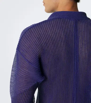 Homme Plissé Issey Miyake Homme Plissé Issey iyake Rustic esh pleated shirt | Thumbnail 3