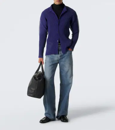 Homme Plissé Issey Miyake Homme Plissé Issey iyake Rustic esh pleated shirt | Thumbnail 4