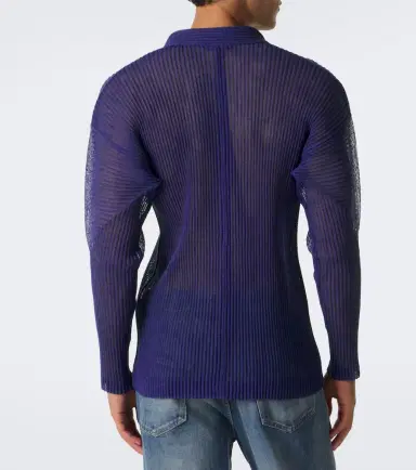 Homme Plissé Issey Miyake Homme Plissé Issey iyake Rustic esh pleated shirt | Thumbnail 5
