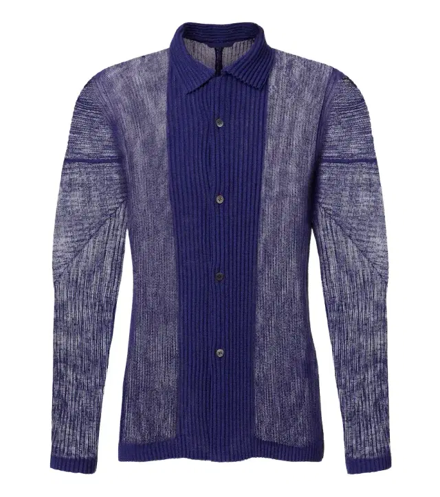 Homme Plissé Issey iyake Rustic esh pleated shirt