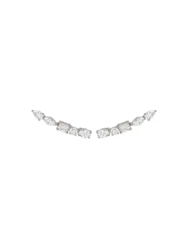 Wish Fine Jewelry 1.50ct Diamond 18K Gold Multi Shape Climber Earrings | Thumbnail 1 Wish Fine Jewelry 1.50ct Diamond 18K Gold Multi Shape Climber Earrings | Thumbnail 1
