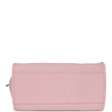 Chanel Chanel Medium Deauville Shopping Tote Pink Canvas Silver Hardware | Thumbnail 8 Chanel Chanel Medium Deauville Shopping Tote Pink Canvas Silver Hardware | Thumbnail 8