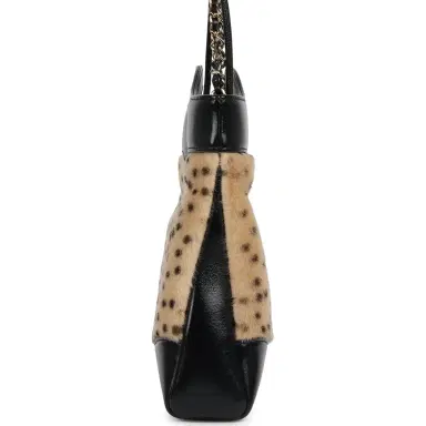 Chanel Chanel Mini "Cheetah Print" 31 Shopper Beige Calf Hair, Black Shiny Lambskin Gold Hardware | Thumbnail 3
