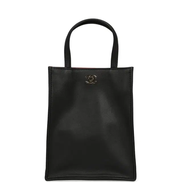 Chanel Chanel Mini "Grocery Bag" with Chain Black Calfskin Gold Hardware