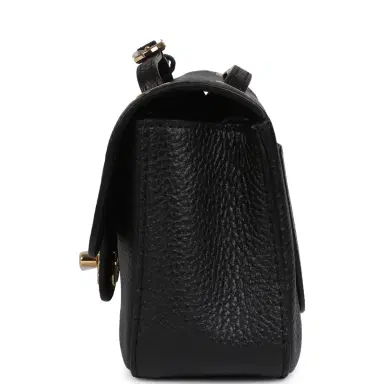 Chanel Chanel Mini "Souplissimo" Flap Bag Black Grained Calfskin Gold Hardware | Thumbnail 3