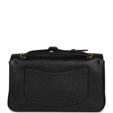 Chanel Chanel Mini "Souplissimo" Flap Bag Black Grained Calfskin Gold Hardware | Thumbnail 4