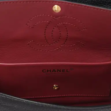 Chanel Chanel Mini "Souplissimo" Flap Bag Black Grained Calfskin Gold Hardware | Thumbnail 9