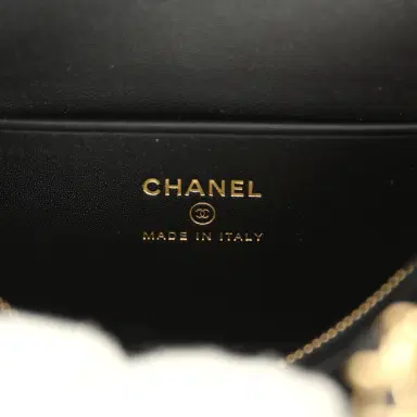 Chanel Chanel Mini Timeless Classic Barrel Bag with Chain Black Croc Embossed Calfskin Gold Hardware | Thumbnail 10