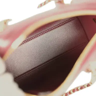 Chanel Chanel Mini Timeless Classic Barrel Bag with Chain Dark Burgundy Croco Embossed Calfskin Gold Hardware | Thumbnail 8