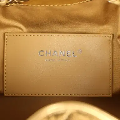 Chanel Chanel Small 25 Hobo Bag Gold Metallic Calfskin Silver Hardware | Thumbnail 9