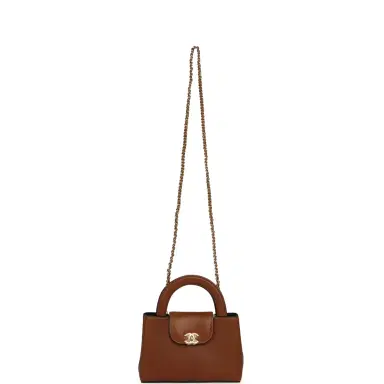 Chanel Chanel Small Kelly Shopper Camel Caviar Gold Hardware | Thumbnail 7