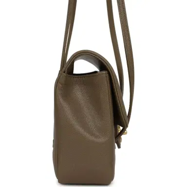 Chanel Chanel Small Preppy Coco Flap Bag Dark Khaki Shiny Caviar Brushed Gold Hardware | Thumbnail 3